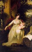 John Hoppner Lady Caroline Capel Holding her Daughter Harriet USA oil painting reproduction